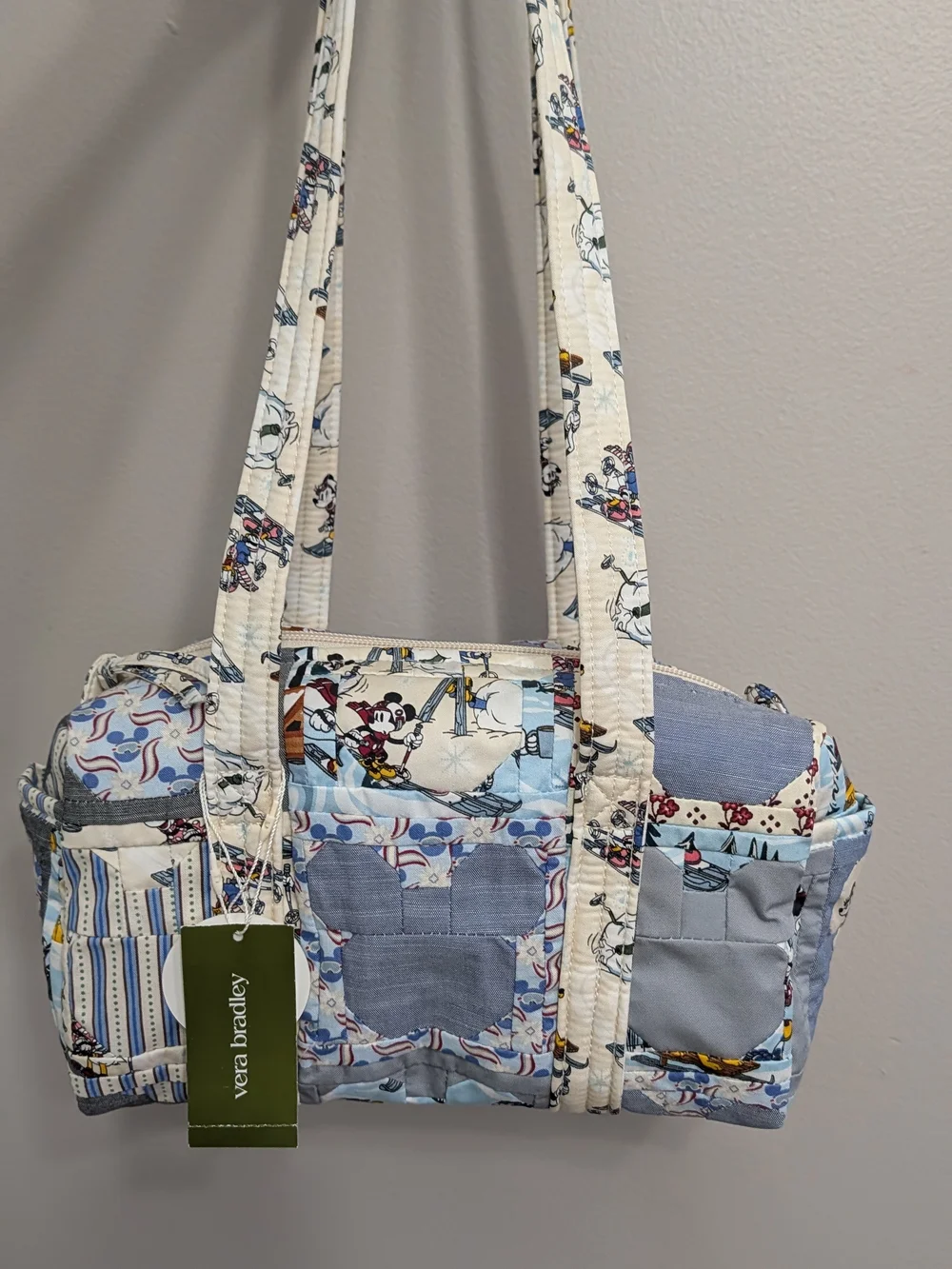 Vera Bradley Blue Patchwork Quilted Tote Bag
